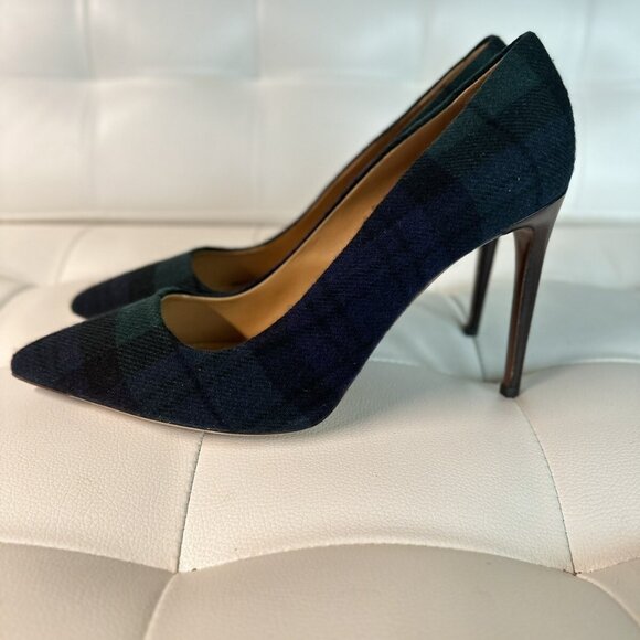 NWB Ralph Lauren Collection Women’s Celia Black MU Watch Tartan Pumps - Picture 5 of 5